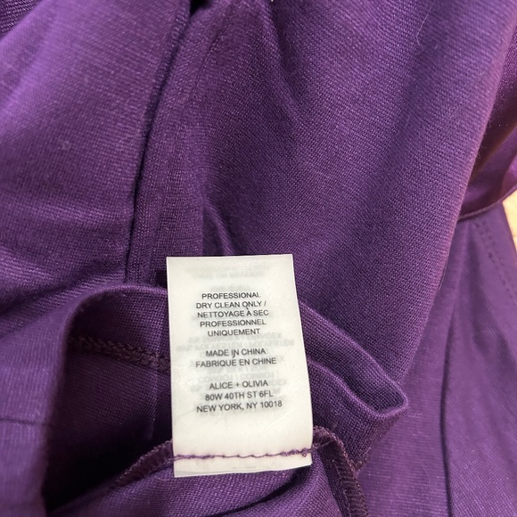 Alice and Olivia purple peplum dress - Picture 8 of 8